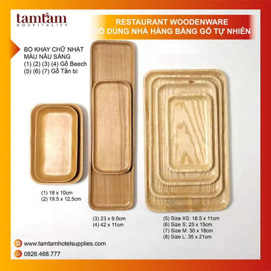 Bộ Khay gỗ - Ảnh 3