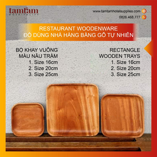 Bộ Khay gỗ - Ảnh 2
