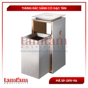 Thùng rác sảnh GPX-9A thùng rác gạc tàn Inox