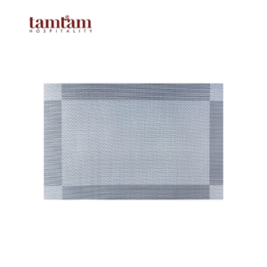 Tấm lót bàn ăn Xám sunrise, nhựa đan