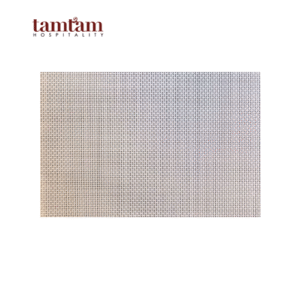 Tấm lót bàn ăn trắng E nhựa đan