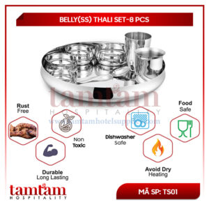 BELLY(SS) THALI SET-8 PCS