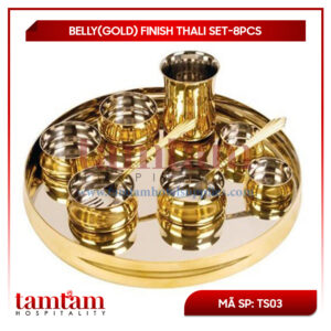 BELLY(GOLD) FINISH THALI SET-8PCS