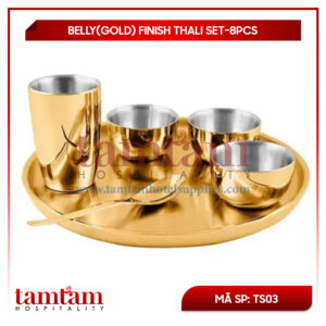 BELLY(GOLD) FINISH THALI SET-8PCS