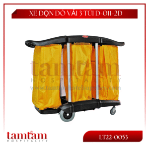 Xe dọn đồ vải 3 túi D-011-2D