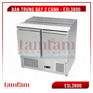 Bàn trưng bày 2 cánh ESL3800 - nắp trượt