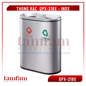 Thùng Rác GPX-218X-Bạc