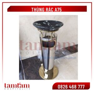 Thùng rác A75 bát sứ