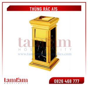 Thùng rác đá hoa cương A15