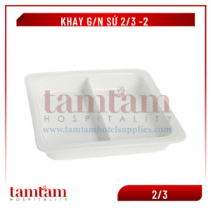 Khay G/N sứ 2/3 đôi