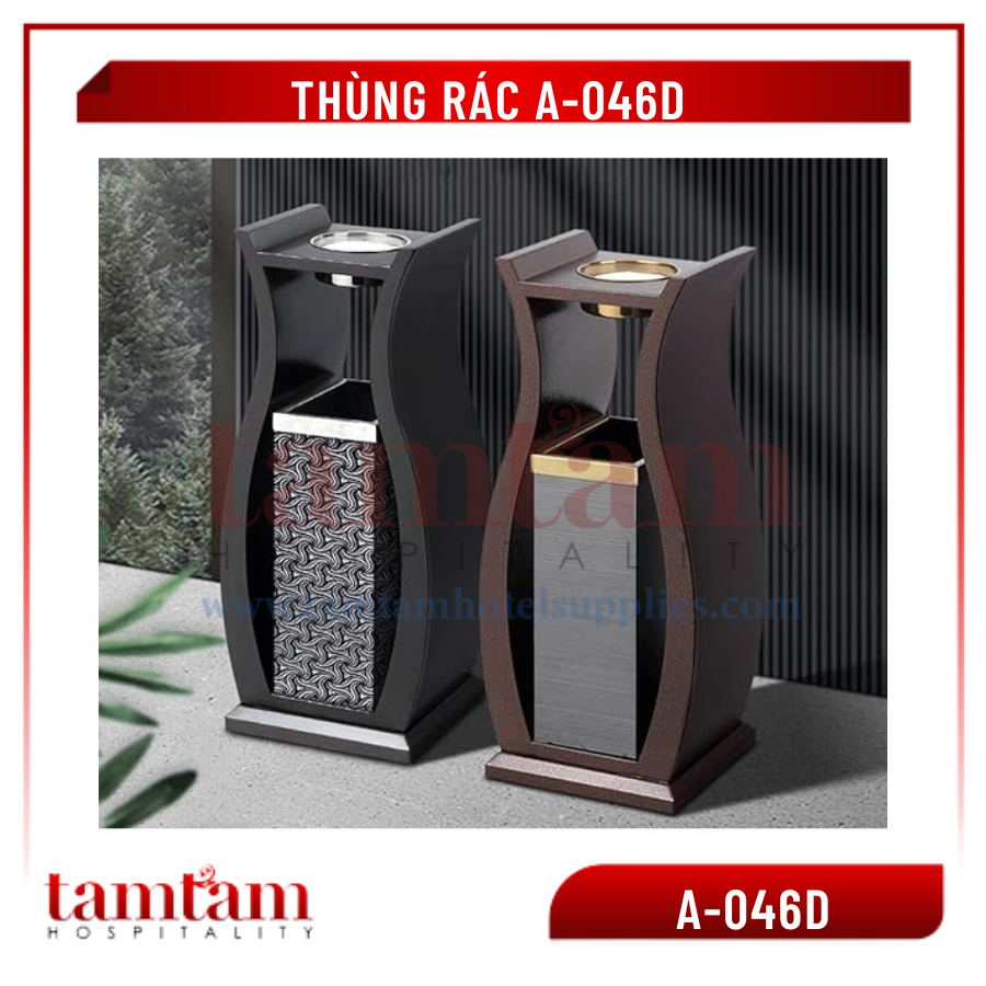 Thùng rác A-046D -Thùng rác trang trí - Ảnh 3