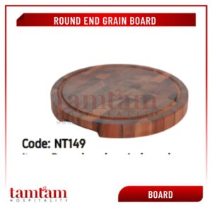 Round end grain board