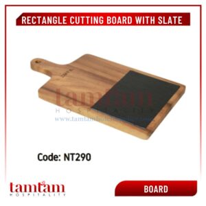 Rectangle cutting board with slate