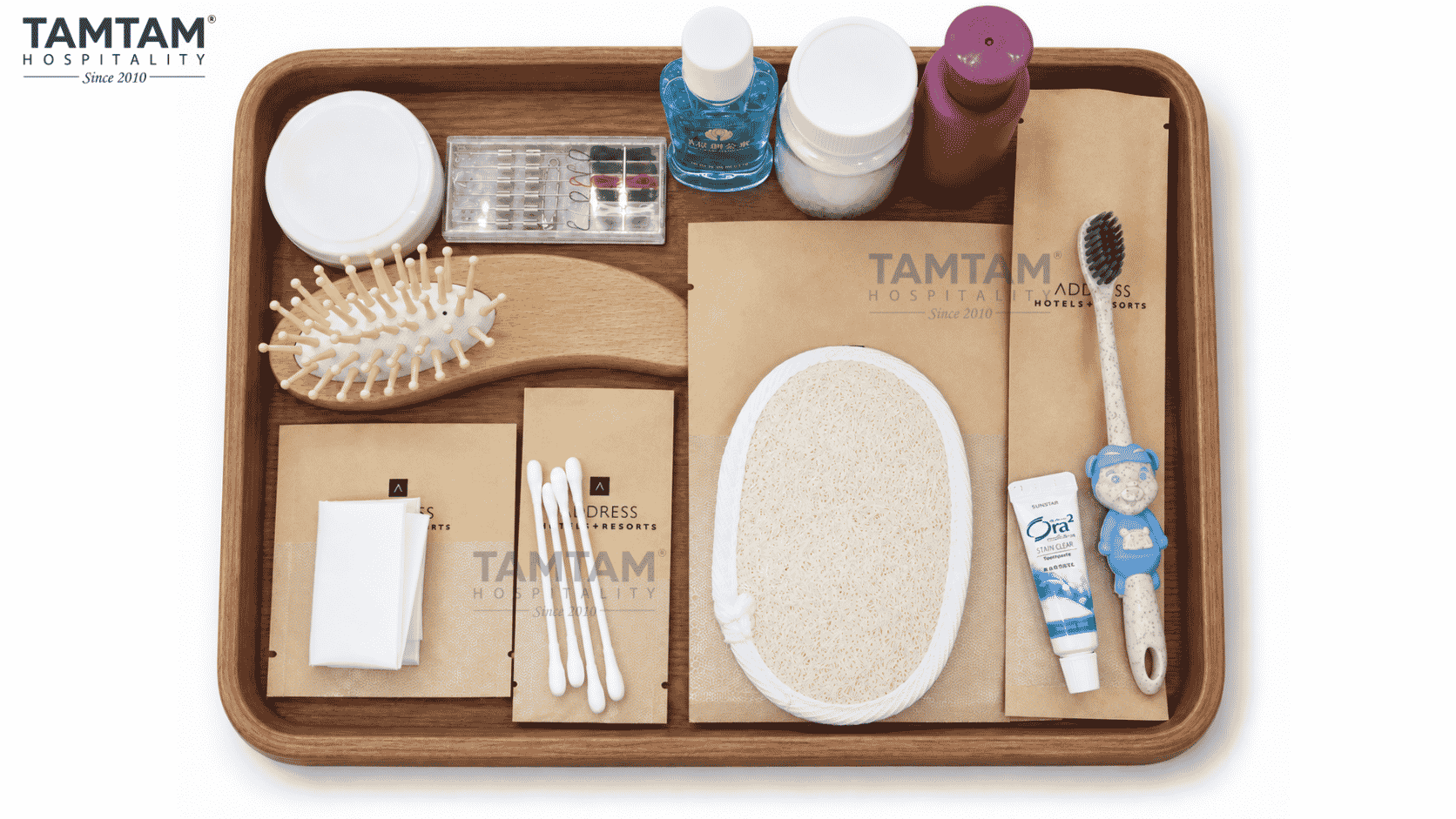 Bộ Amenities túi giấy kraft nâng cao
